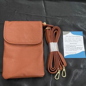 Tan Crossbody Bag with Strap NWOT